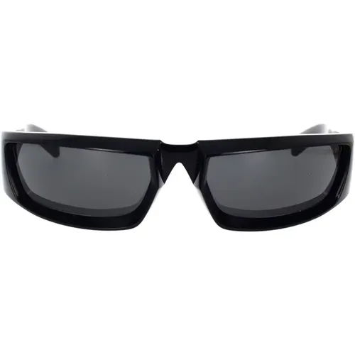 Stilvolle Oversize-Sonnenbrille mit dunkelgrauen Gläsern - Prada - Modalova