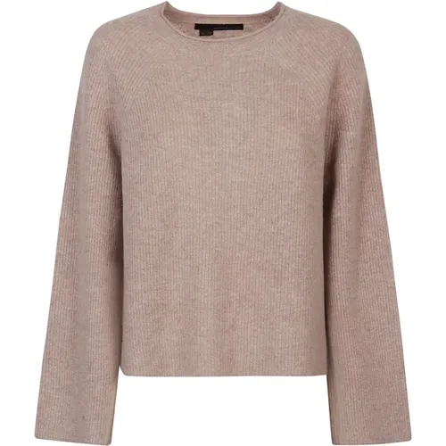 Trapez Rundhals Pullover , Damen, Größe: M - 360cashmere - Modalova