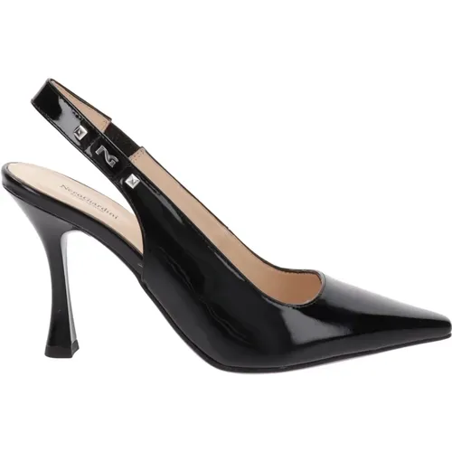 Leather High Heel Shoes for Women , female, Sizes: 5 UK, 6 UK - Nerogiardini - Modalova