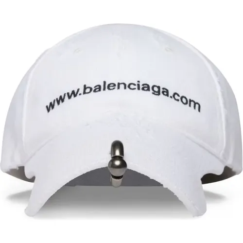 Embroidered Logo Cap , female, Sizes: M - Balenciaga - Modalova