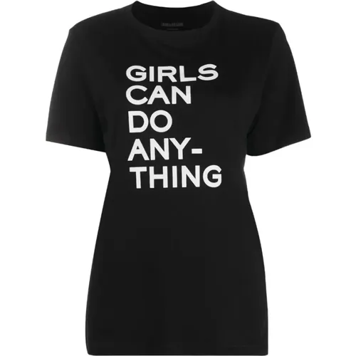 Schwarze T-Shirts und Polos Bella , Damen, Größe: XS - Zadig & Voltaire - Modalova