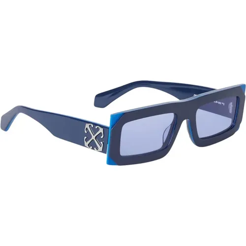 Dunkelblaue Sonnenbrille Laurel 14840 - Off White - Modalova