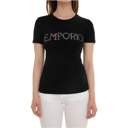 Kontrast Logo T-Shirt, Slim Fit - Emporio Armani - Modalova