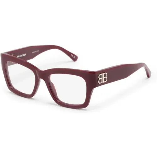 Rote Optische Brille Must-Have , Damen, Größe: 52 MM - Balenciaga - Modalova