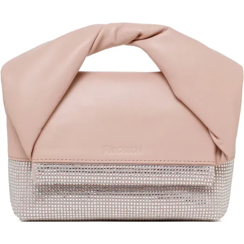 Twister Bag with Crystals and Flap , female, Sizes: ONE SIZE - JW Anderson - Modalova