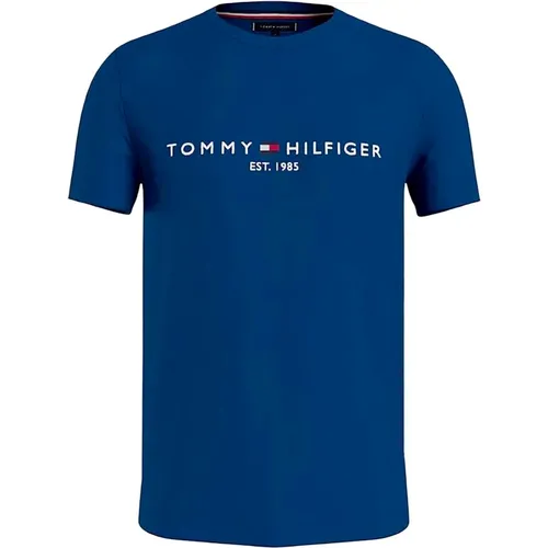 T-Shirt Tommy Logo T-Stück , Herren, Größe: 2XL - Tommy Hilfiger - Modalova