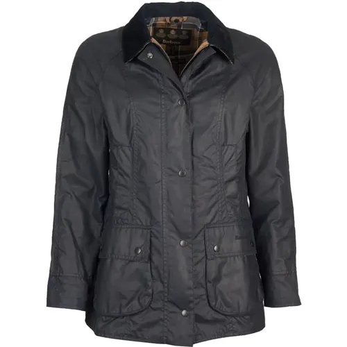 Wax Jacket with Feminine Silhouette , female, Sizes: M, XL, S, XS, L - Barbour - Modalova
