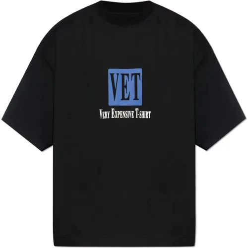 T-Shirt mit Druck , Herren, Größe: S - Vetements - Modalova