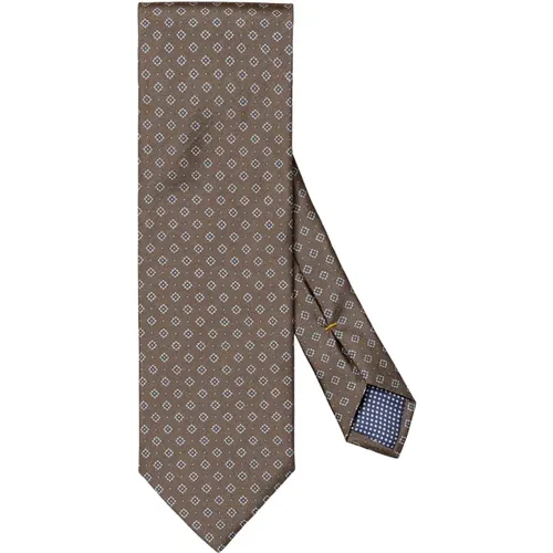 Micro Floral Silk Tie , male, Sizes: ONE SIZE - Eton - Modalova