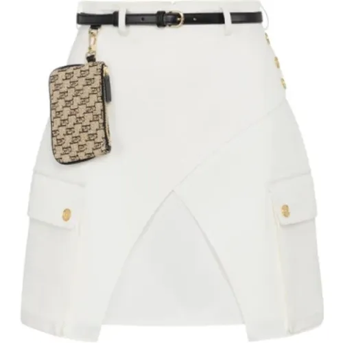 Short Skirts , female, Sizes: XS, L, S - Elisabetta Franchi - Modalova