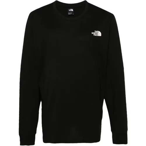 Schwarzes T-Shirt mit Logo-Print und Rundhalsausschnitt , Herren, Größe: XL - The North Face - Modalova