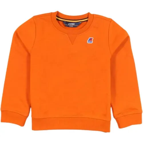 Oranger Pullover mit Logo-Druck - K-way - Modalova