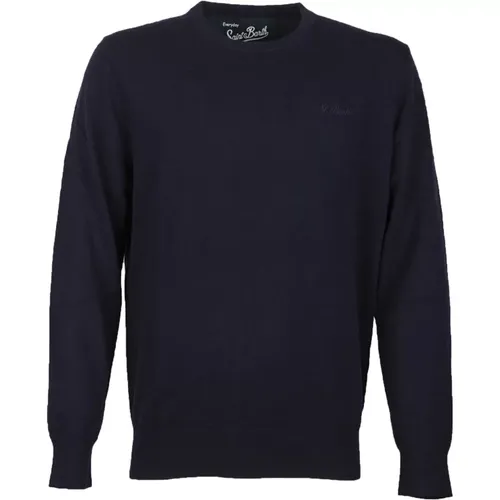 Regent Herrenpullover in Marineblau , Herren, Größe: XL - MC2 Saint Barth - Modalova