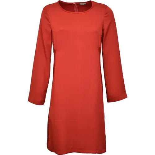 Rotes Kleid , Damen, Größe: 3XS - Maliparmi - Modalova