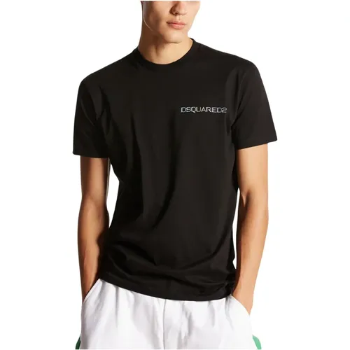 Stylisches Baumwoll T-Shirt , Herren, Größe: M - Dsquared2 - Modalova