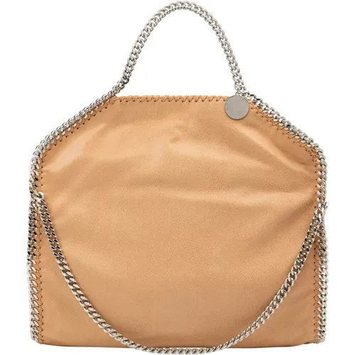 Fold Over Handbag with Charm and Logo , female, Sizes: ONE SIZE - Stella Mccartney - Modalova
