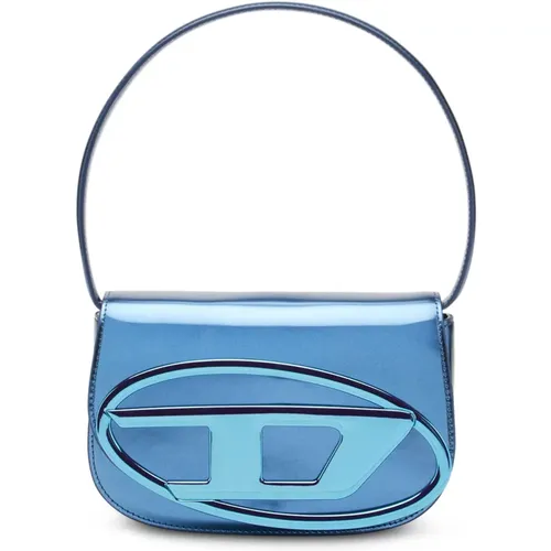 Iconic Shoulder Bag in Mirrored Leather , female, Sizes: ONE SIZE - Diesel - Modalova