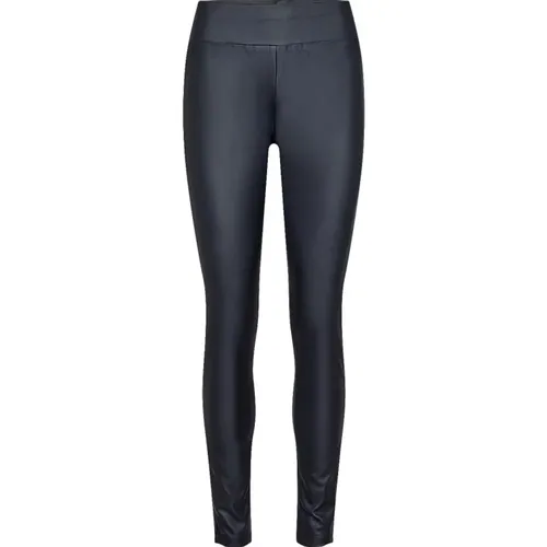 Blaue High-Waist-Tregging SC-Pam 9-B , Damen, Größe: S - Soyaconcept - Modalova