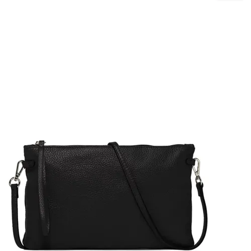 Hermy Hammered Leather Clutch Bag , female, Sizes: ONE SIZE - Gianni Chiarini - Modalova