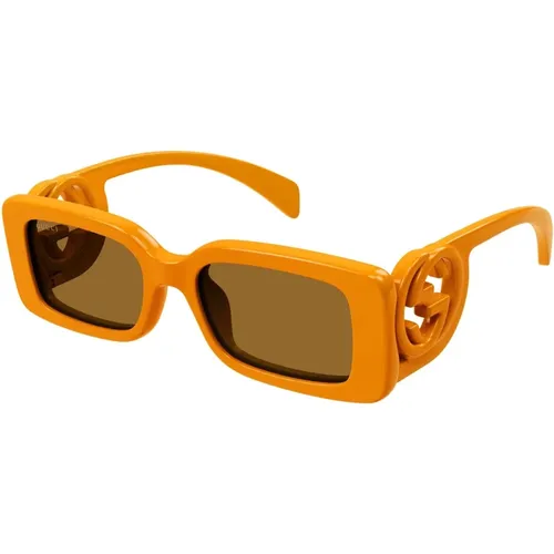 Sonnenbrille mit Original-Etui , Damen, Größe: 54 MM - Gucci - Modalova