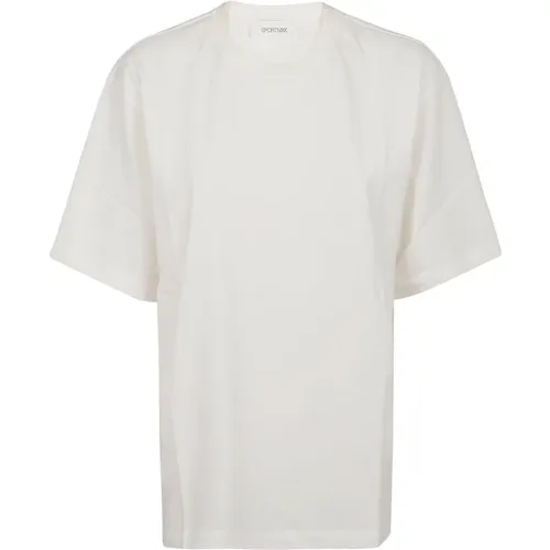 Optisches Weiß Valico T-shirt , Damen, Größe: S - Max Mara - Modalova