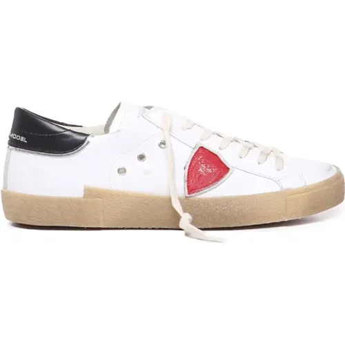 Weiße Sneakers mit Logo-Detail - Philippe Model - Modalova