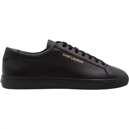 Andy Lace-Up Sneakers , male, Sizes: 7 UK, 9 UK, 8 UK, 9 1/2 UK, 8 1/2 UK, 10 UK - Saint Laurent - Modalova