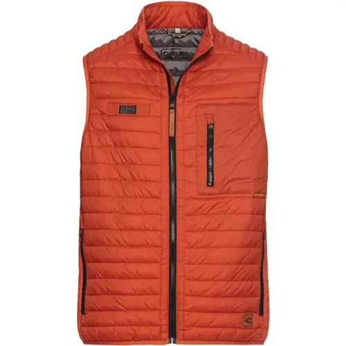 Lightly Padded Vest , male, Sizes: 3XL, XL, 4XL, 5XL - camel active - Modalova