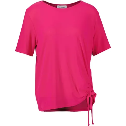 Rosa T-Shirt mit Falten , Damen, Größe: M - Joseph Ribkoff - Modalova