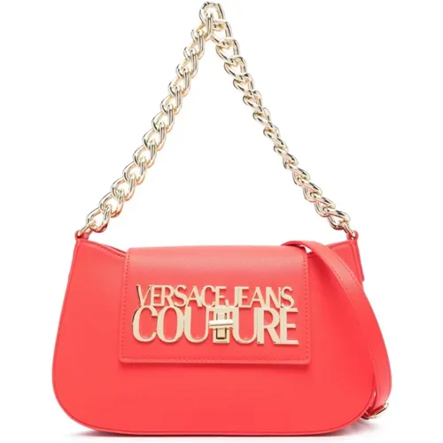 Chain Handle Hobo Bag , female, Sizes: ONE SIZE - Versace Jeans Couture - Modalova