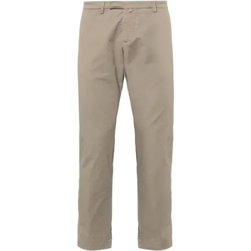 Slim Cut Poplin Trousers , male, Sizes: L - Briglia - Modalova