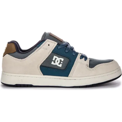 Manteca Court Shoes Grey Blue Unisex , male, Sizes: 7 UK, 8 1/2 UK, 8 UK, 10 UK - DC Shoes - Modalova