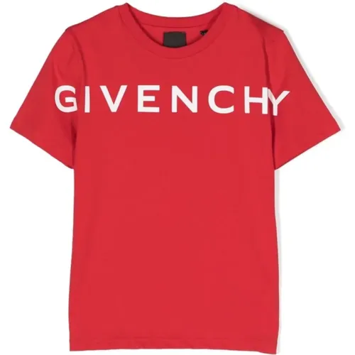 Rotes Baumwoll-Jersey Jungen T-Shirt - Givenchy - Modalova