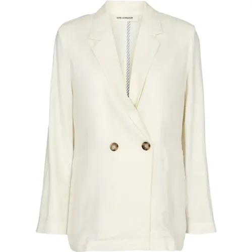 Timeless Elegance Blazer Snow , female, Sizes: L, XS, M, XL, S - Sofie Schnoor - Modalova