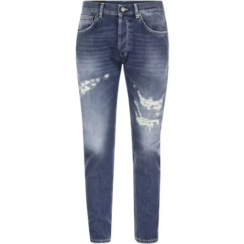 Zerissene Blaue Baumwoll-Mius-Jeans - Dondup - Modalova