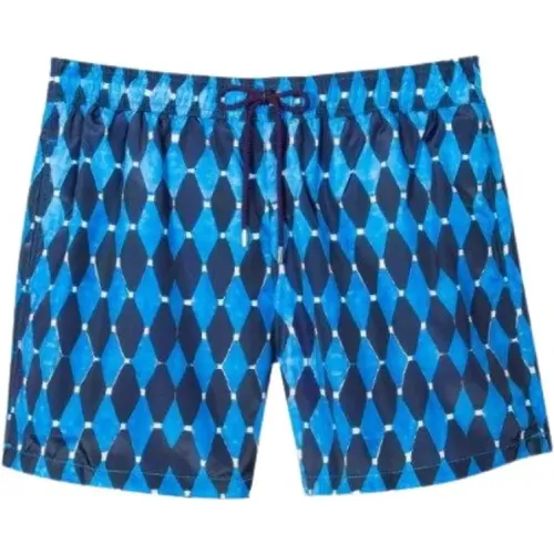 Diamond Print Swim Shorts , male, Sizes: S, L - Paul Smith - Modalova