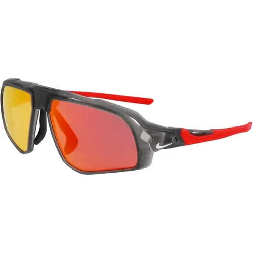 Sportliche Sonnenbrille,FLYFREE Sonnenbrille Schwarzer Rahmen,Sportliche Sonnenbrille für Männer - Nike - Modalova