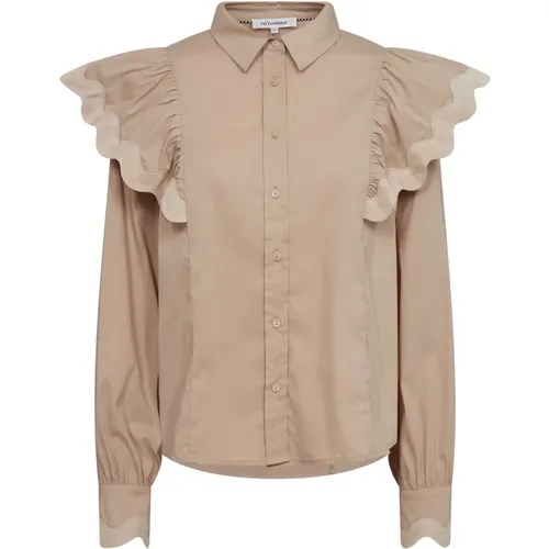 Frill Shirt Blouse with Ruffle Details , female, Sizes: XL, S, XS, L, M - Co'Couture - Modalova