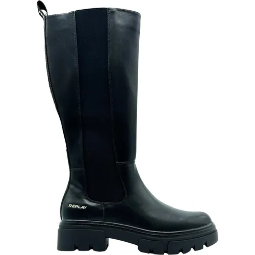 High Boots , female, Sizes: 8 UK, 6 UK, 3 UK, 7 UK, 4 UK, 5 UK - Replay - Modalova