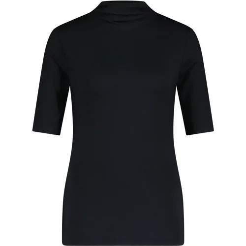 Figurbetontes Shirt Etikat mit Turtleneck , Damen, Größe: M - Hugo Boss - Modalova