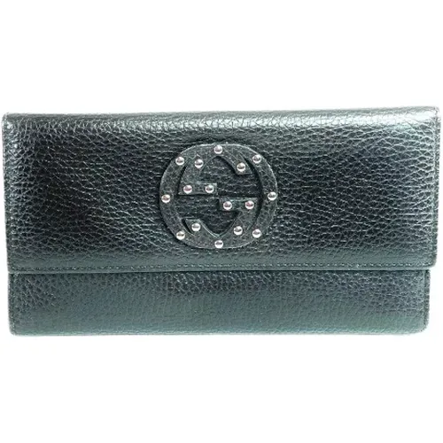 Canvas Wallets, Pre-owned, 7.5 , female, Sizes: ONE SIZE - Gucci Vintage - Modalova