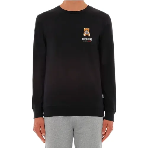 Schwarzer Teddy Toy Sweatshirt , Herren, Größe: M - Moschino - Modalova