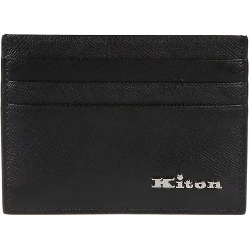Schwarzer Kreditkartenhalter Kiton - Kiton - Modalova