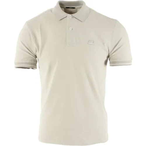 Sand Piquet Polo Shirt , male, Sizes: 2XL - C.P. Company - Modalova