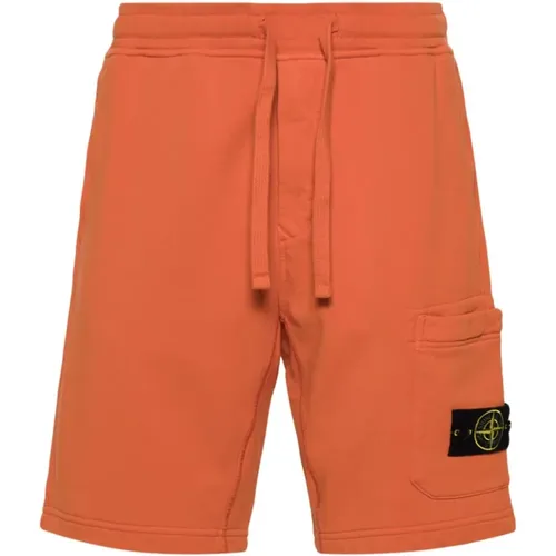 Shorts with Pockets and Elastic Waist , male, Sizes: S - Stone Island - Modalova