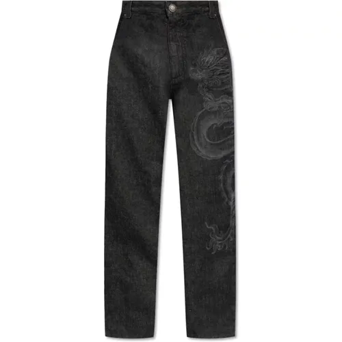 Straight leg jeans , Herren, Größe: W31 - Balmain - Modalova