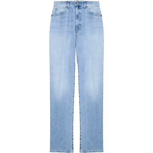 Light Denim Regular Jeans , female, Sizes: W27 - Dondup - Modalova