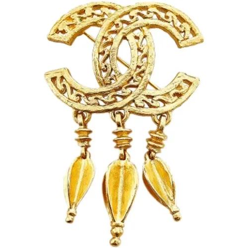 Pre-owned Gold chanel-jewelry , female, Sizes: ONE SIZE - Chanel Vintage - Modalova