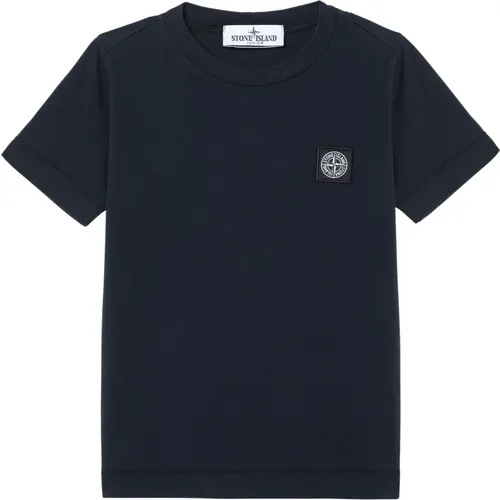 Kurzarm Rundhals T-Shirt - Stone Island - Modalova