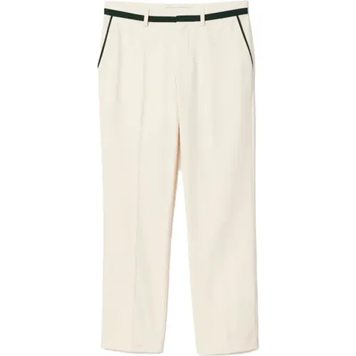 Men's Badge Polyviscose Suit Trousers , male, Sizes: S - Lacoste - Modalova